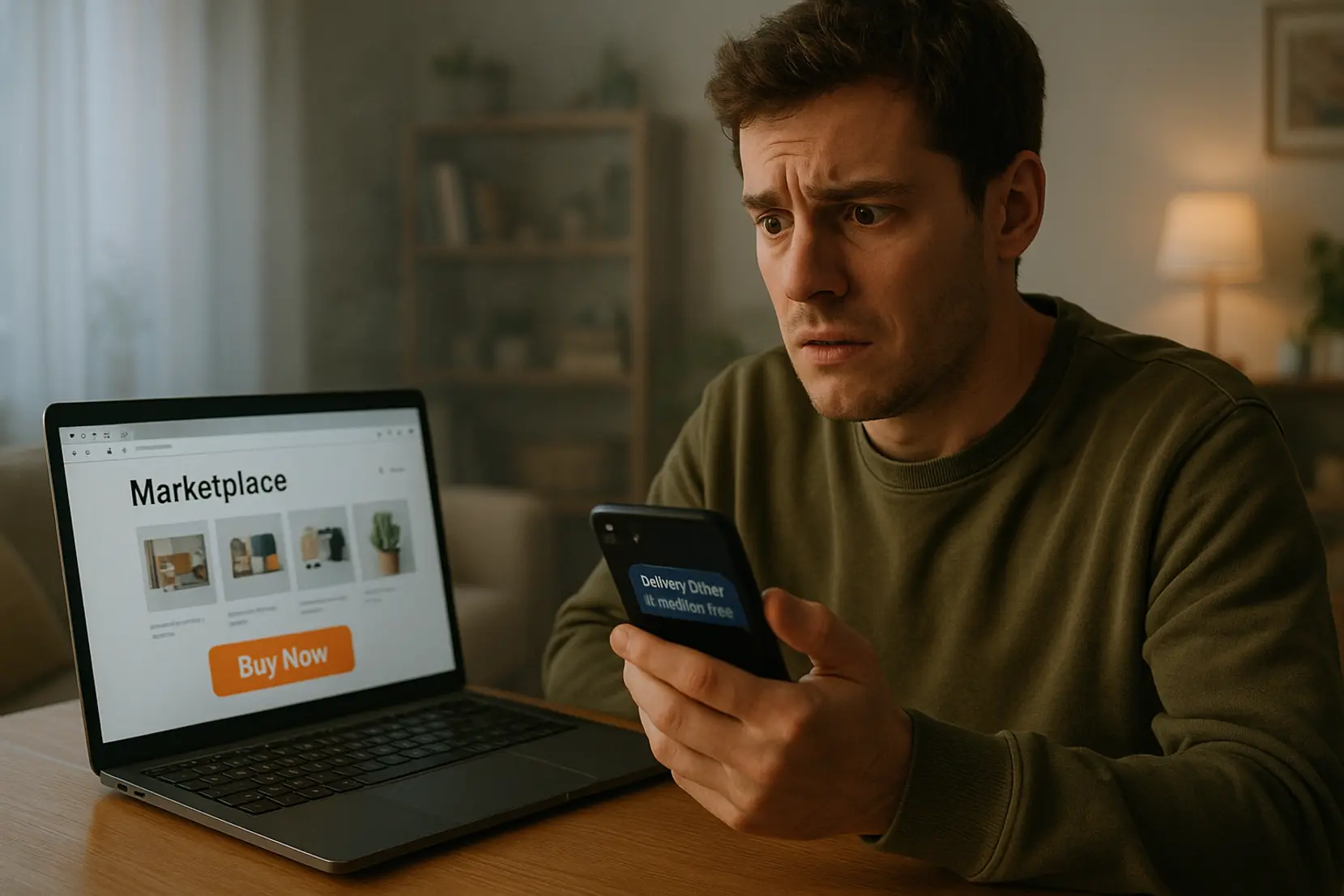 Scam na marketplace: link „kup teraz”, fikcyjny kurier i szybka utrata pieniędzy