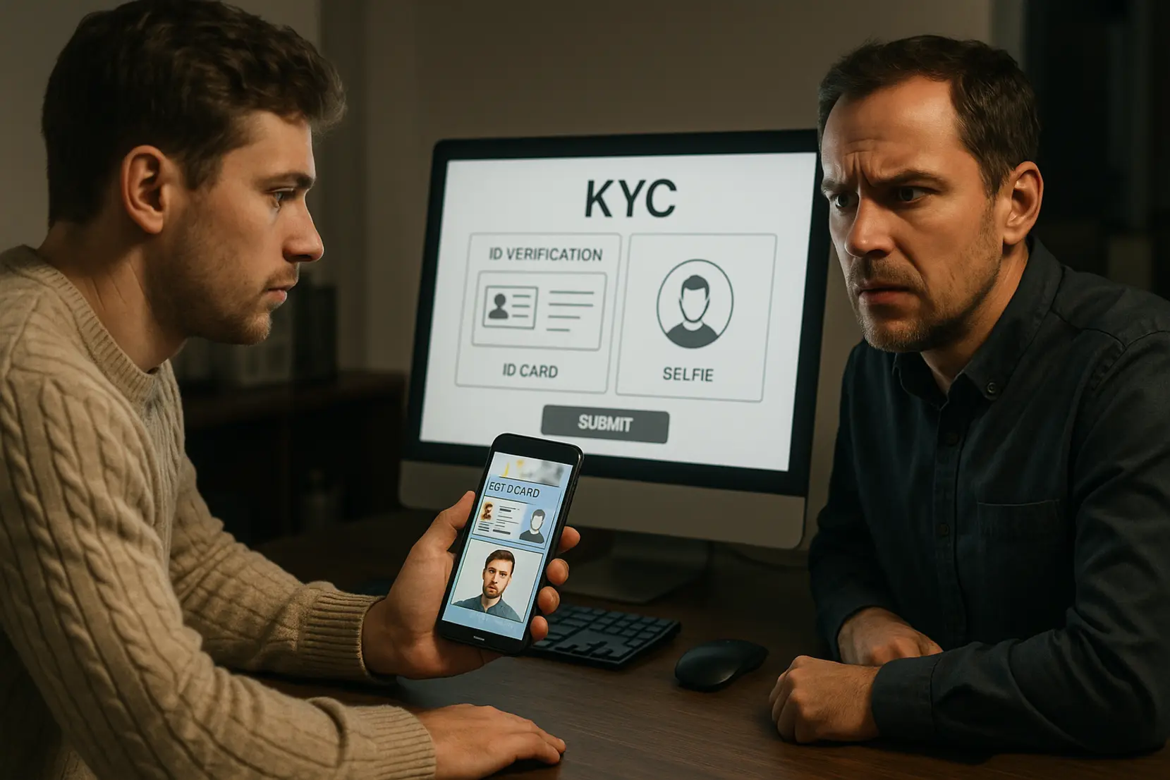 Fałszywy panel KYC po rozmowie z brokerem: jak wyłudzają skan dowodu i selfie